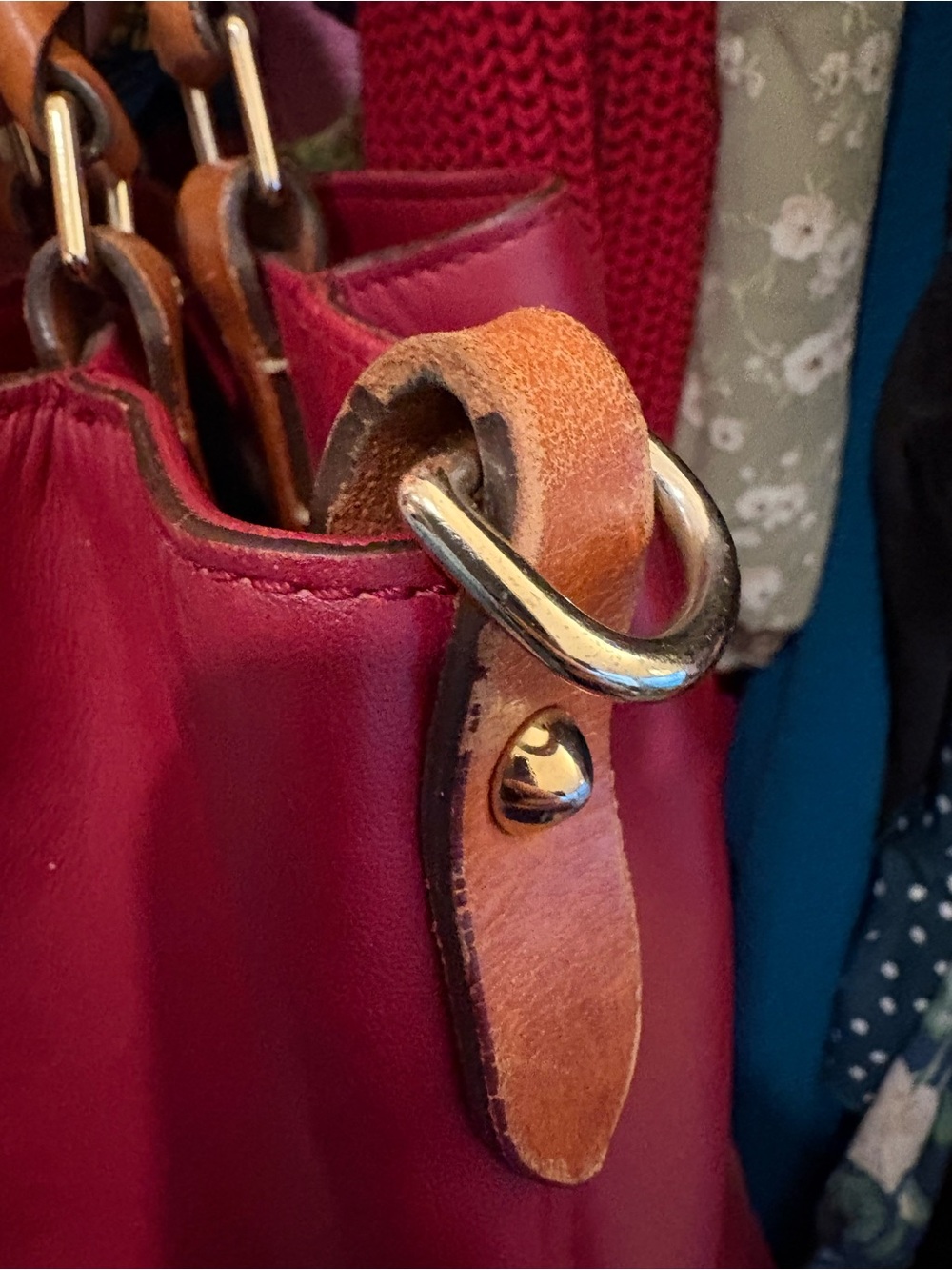Dooney & Bourke | Barlow Satchel | Dark Red - Picture 8 of 16